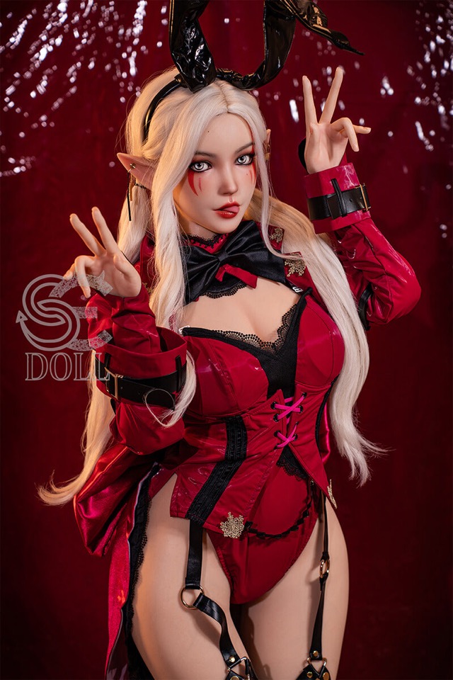 US In Stock-155cm/5 ft 1 D-Cup Blonde Silicone Sex Doll -  SE#22SOA